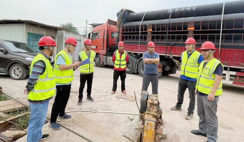 小井溝支渠項目部開展國慶節前安全大檢查活動