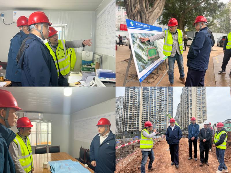 強化安全質量管控,打造優質放心工程——羅雪赴資陽市雁江區六中校舍重建工程項目開展現場檢查督導