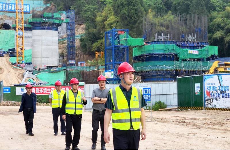 袁斌帶隊檢查部分項目生產經營情況